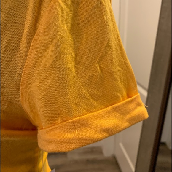 NO BOUNDARIES | Yellow Short Sleeve Blouse - Picture 10 of 10